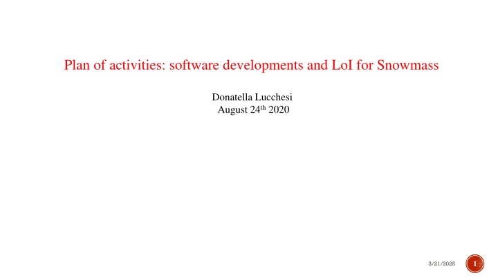 plan of activities software developments