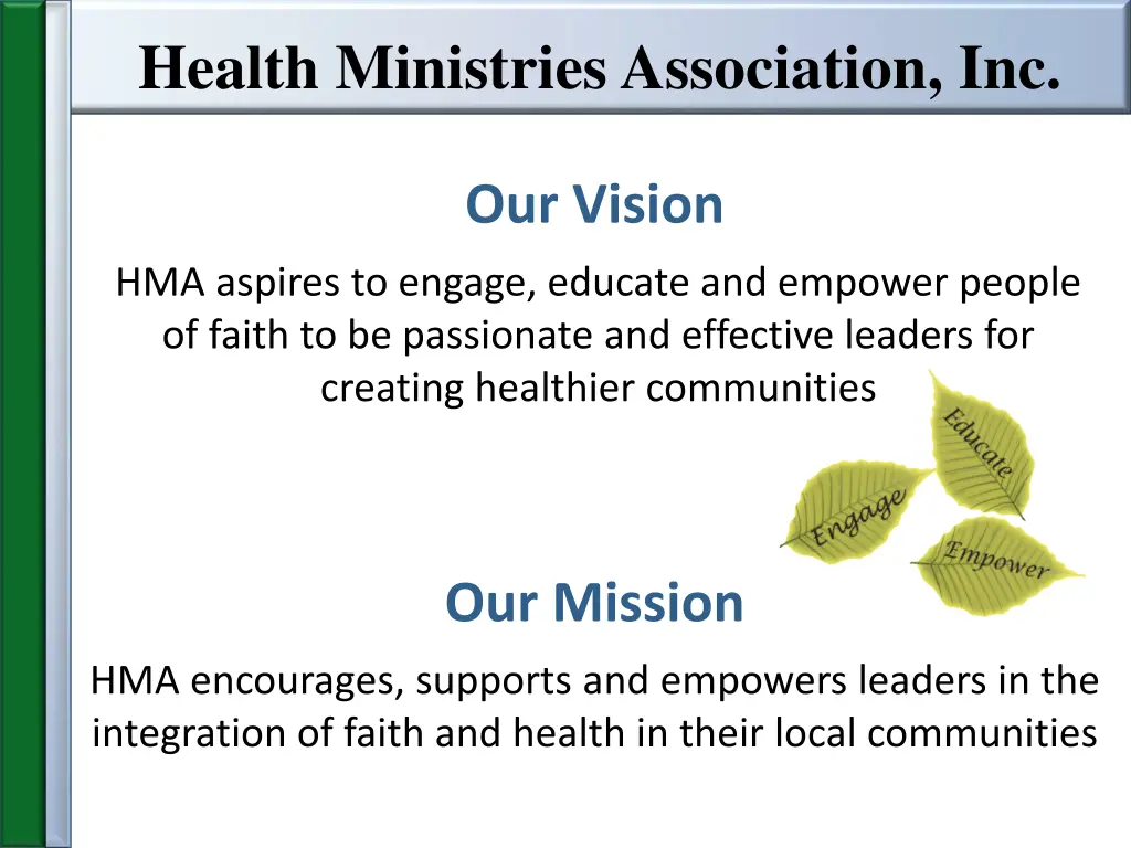 health ministries association inc 1