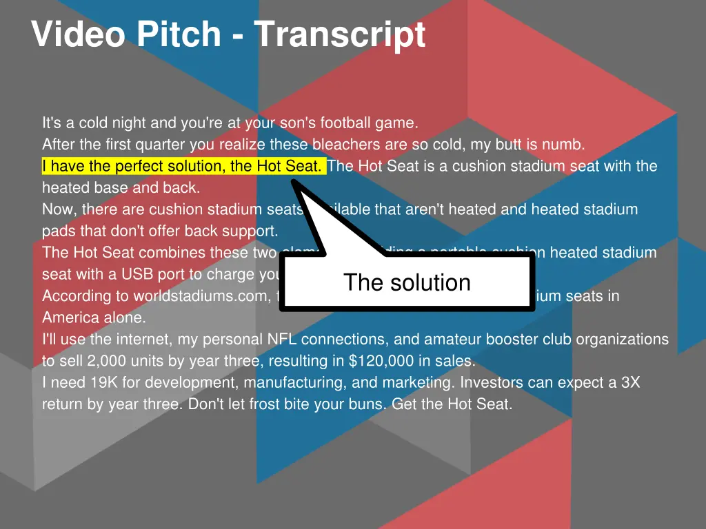 video pitch transcript 1