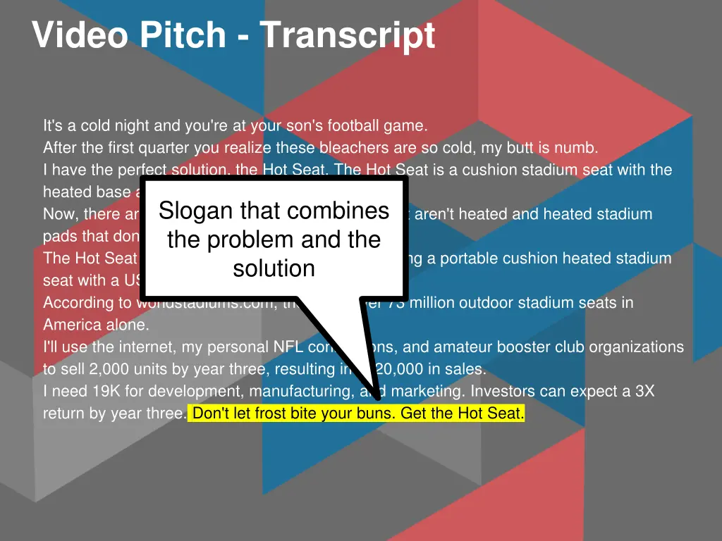 video pitch transcript 13