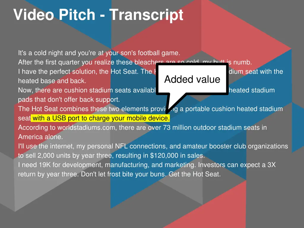 video pitch transcript 5