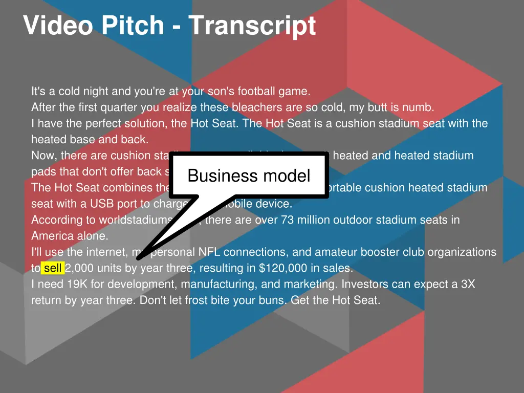 video pitch transcript 9