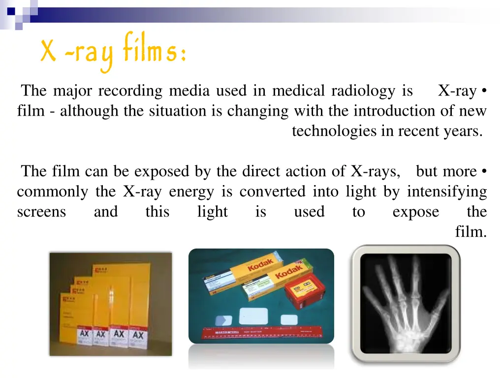 x x ray films