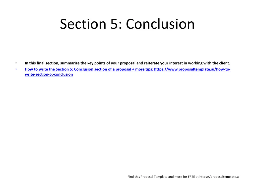 section 5 conclusion