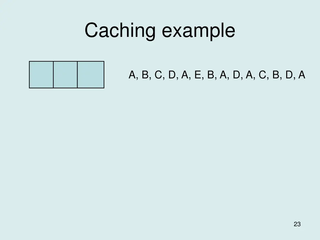 caching example