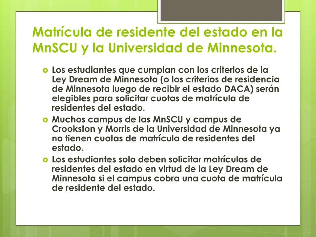 matr cula de residente del estado en la mnscu