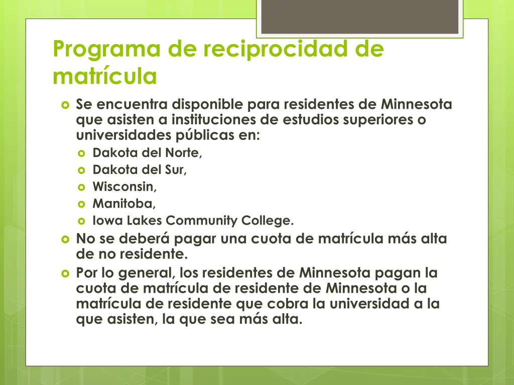 programa de reciprocidad de matr cula