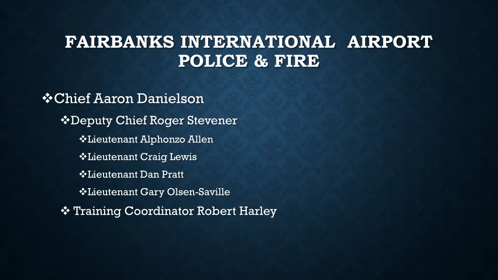 fairbanks international airport police fire