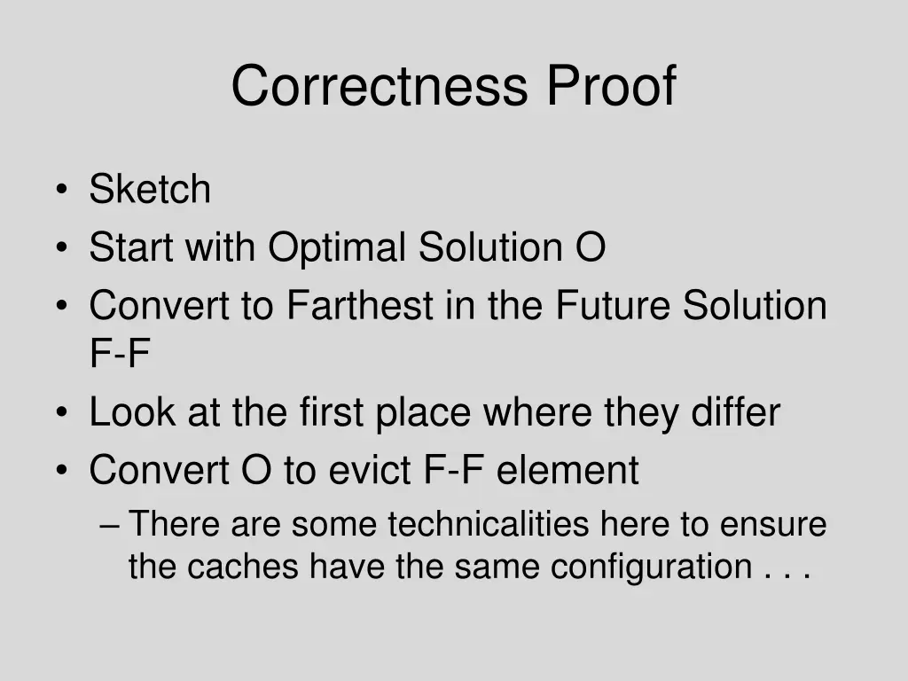 correctness proof