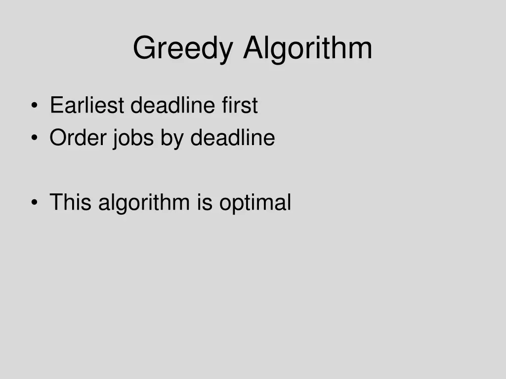 greedy algorithm
