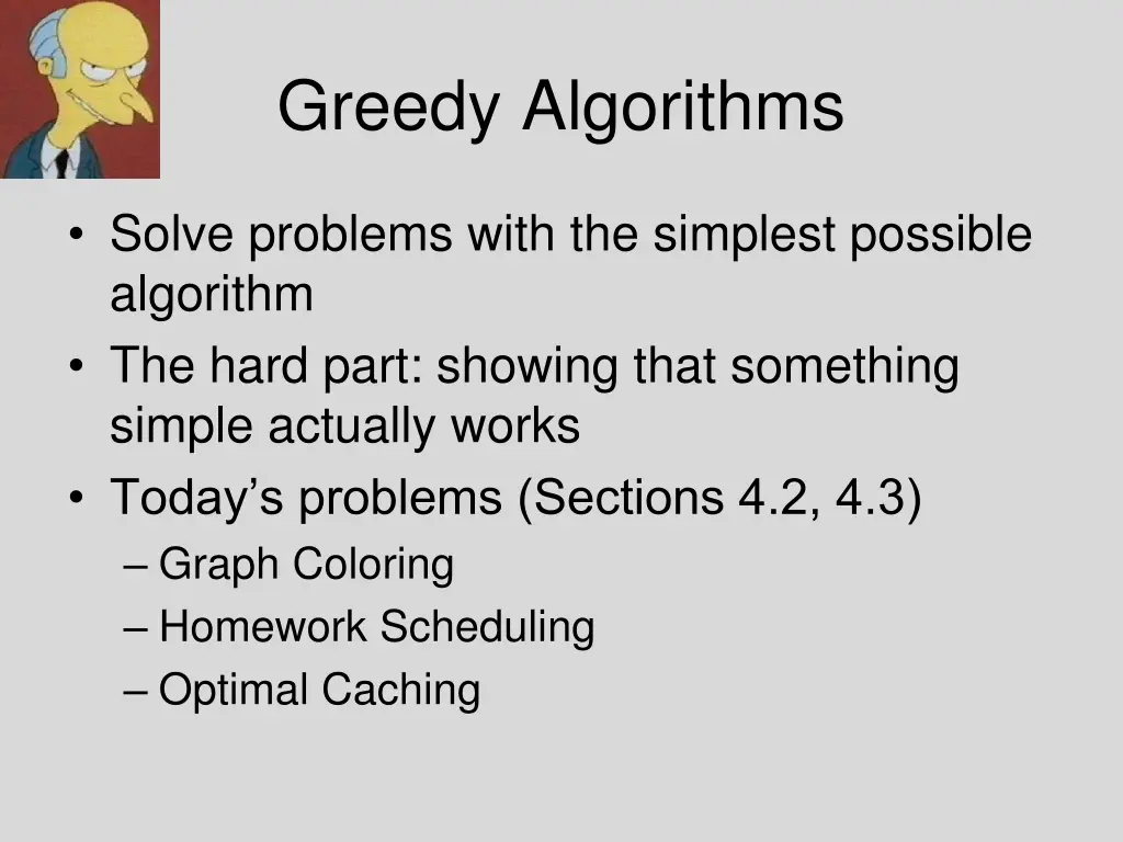 greedy algorithms