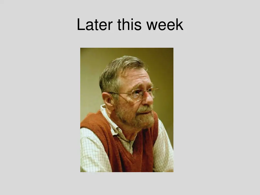later this week