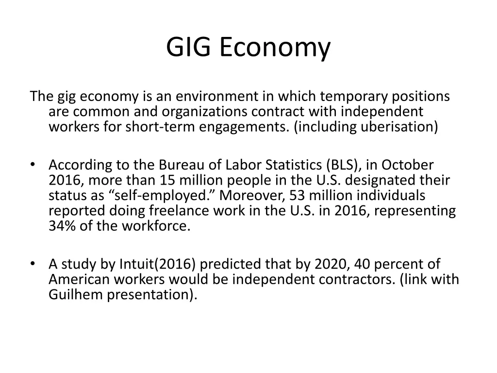 gig economy