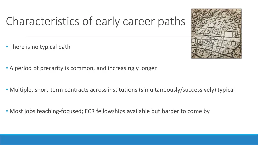 characteristics of early career paths