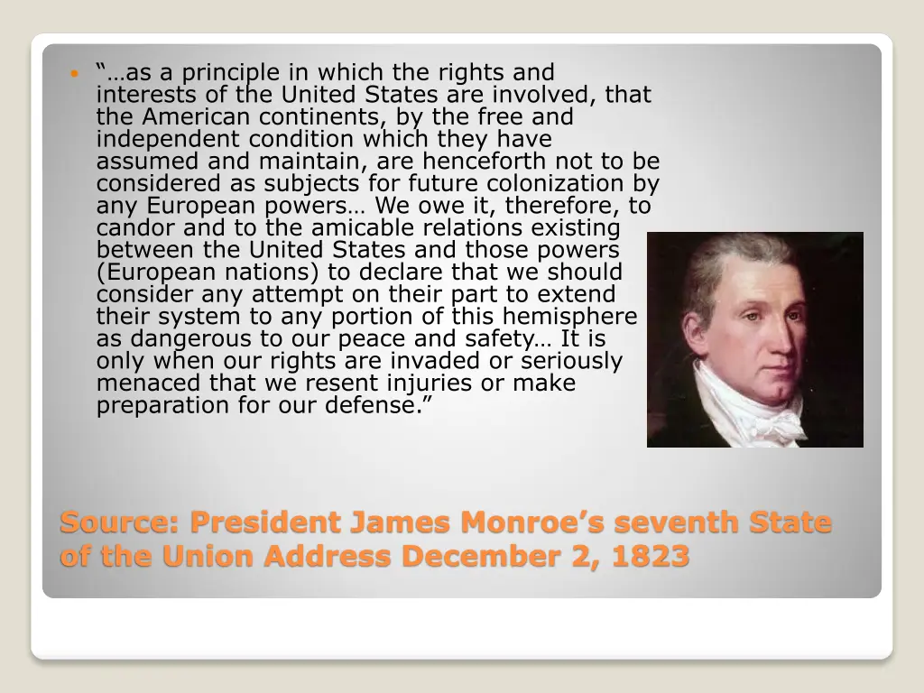 as a principle in which the rights and interests