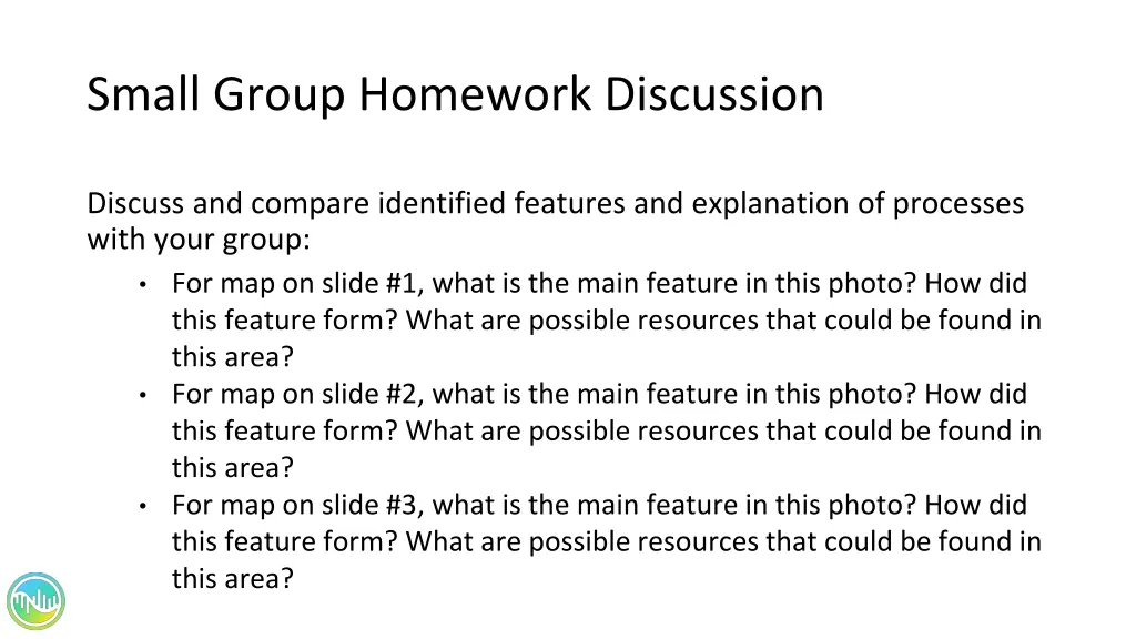 small group homework discussion