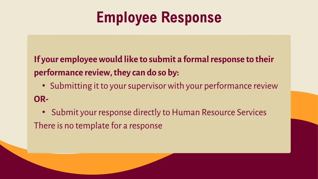 employee response