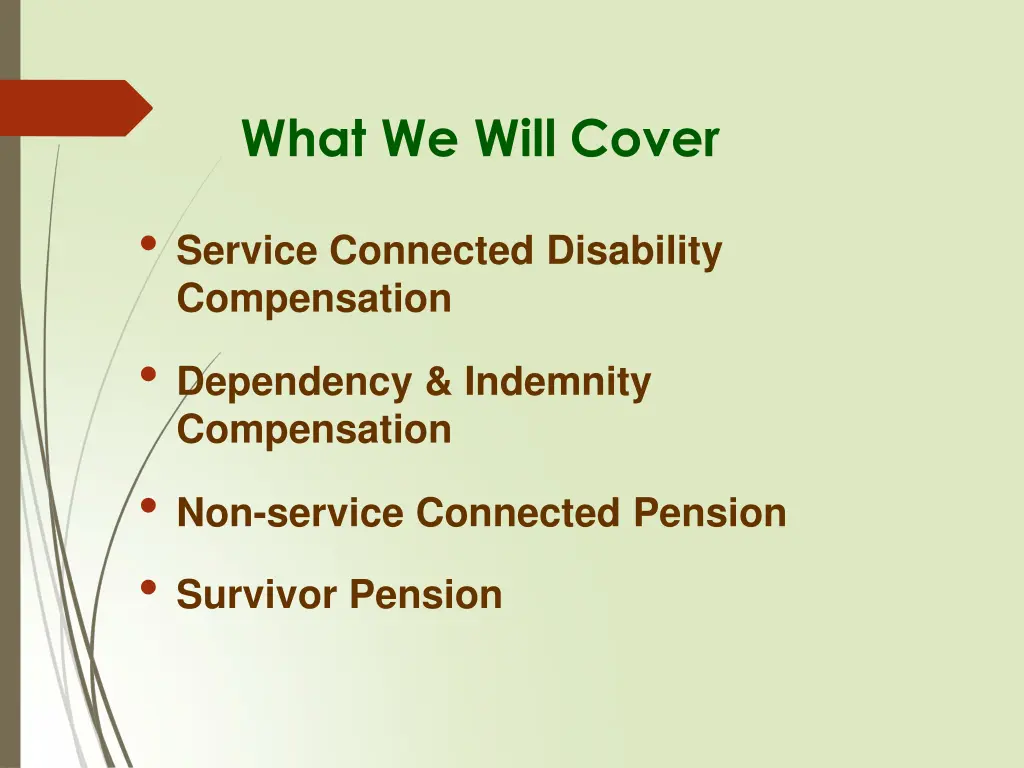 what we will cover