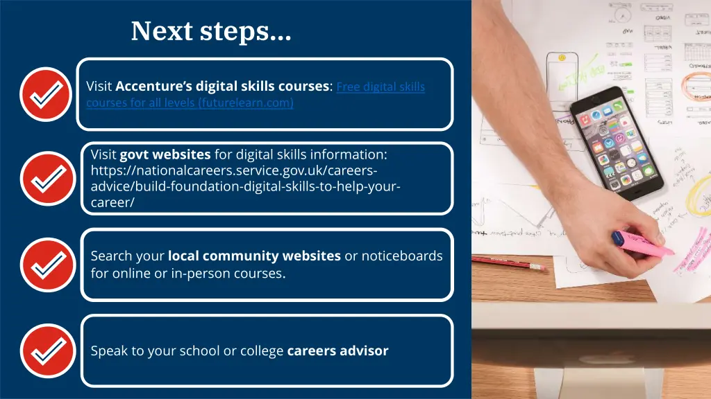next steps