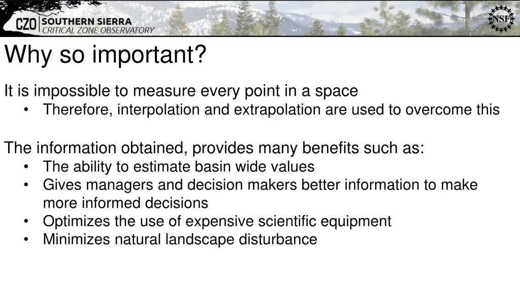 why so important