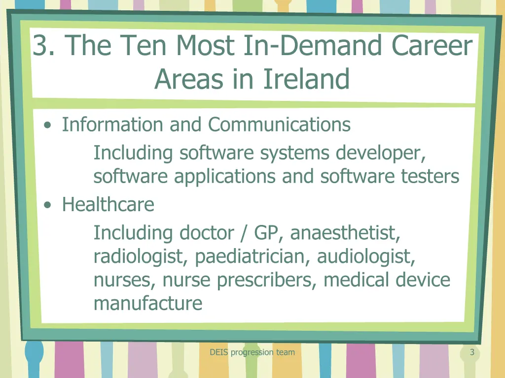 3 the ten most in demand career areas in ireland