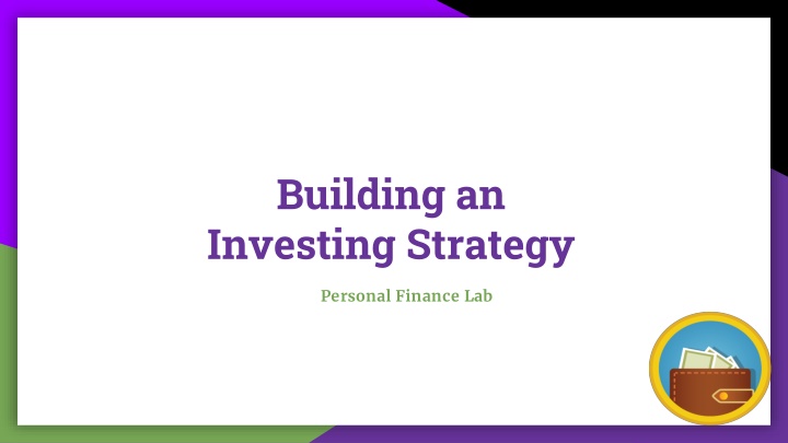 building an investing strategy