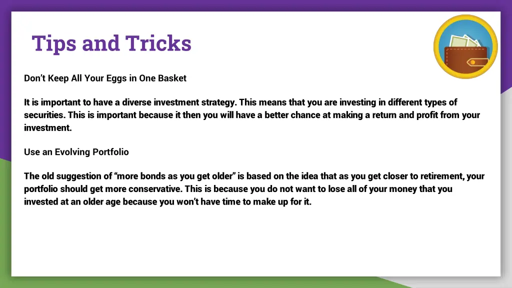 tips and tricks