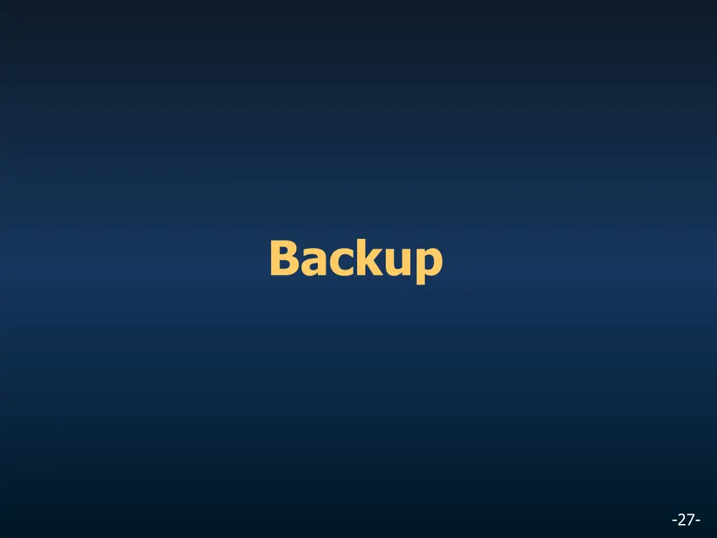backup