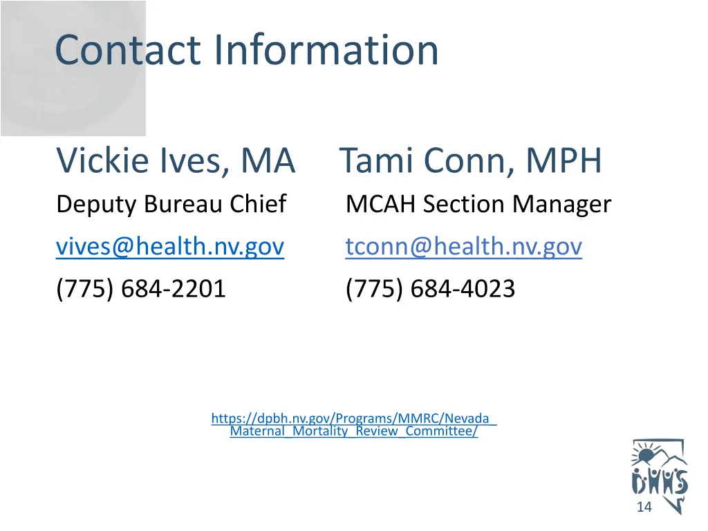 contact information
