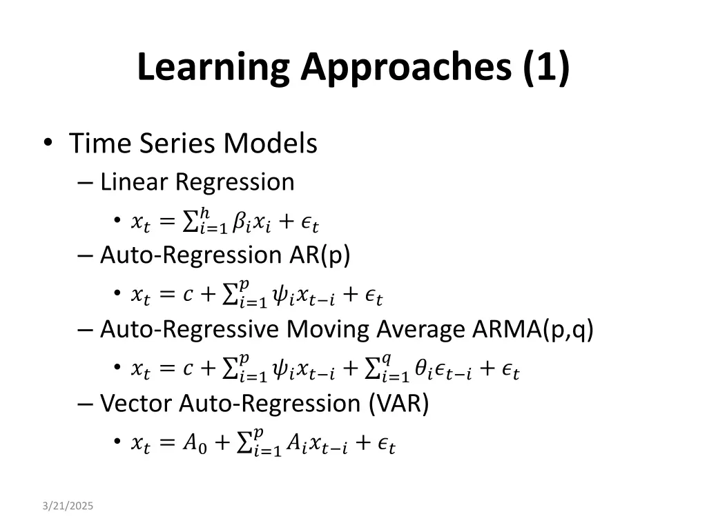 learning approaches 1