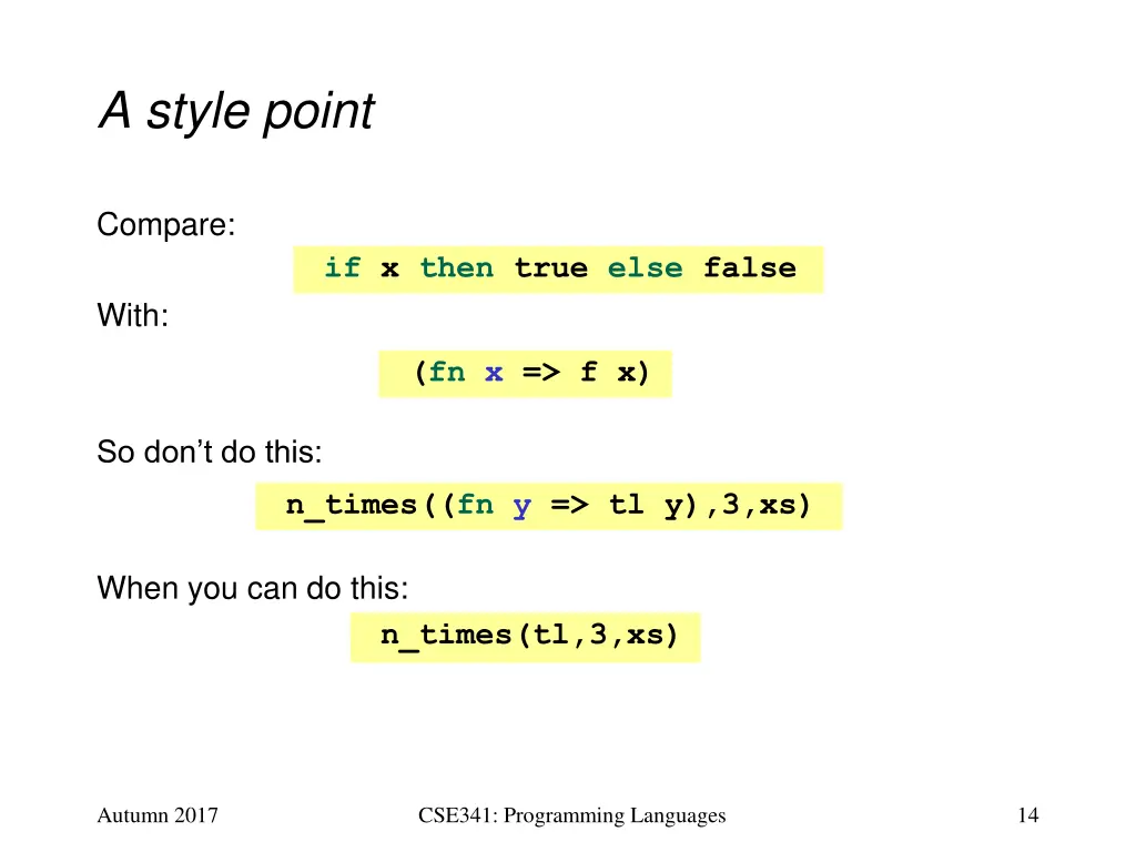 a style point
