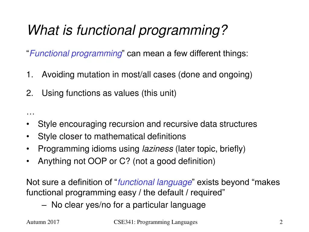 what is functional programming