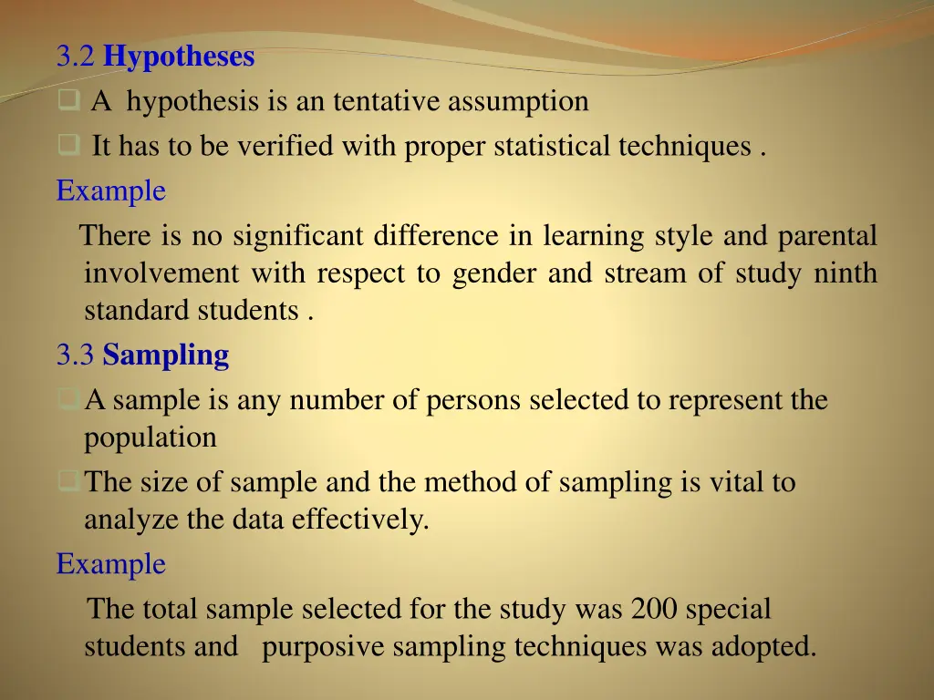 3 2 hypotheses a hypothesis is an tentative