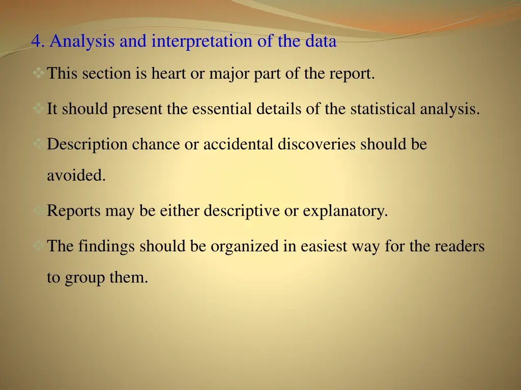 4 analysis and interpretation of the data