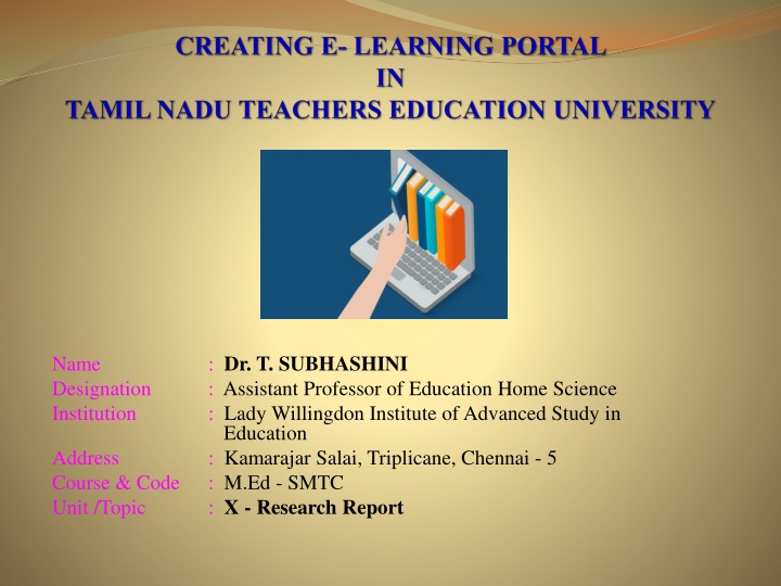 dr t subhashini assistant professor of education