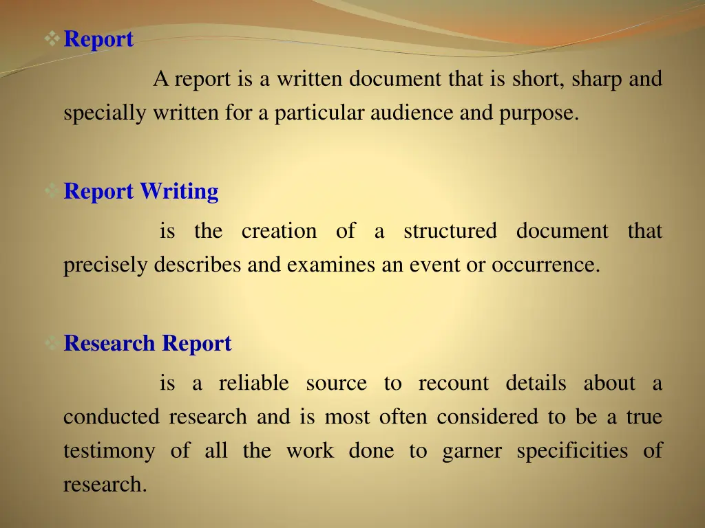 report
