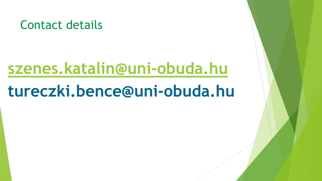 contact details