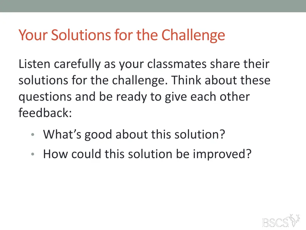 your solutions for the challenge