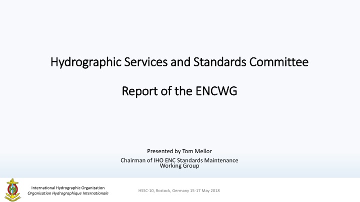 hydrographic services and standards committee