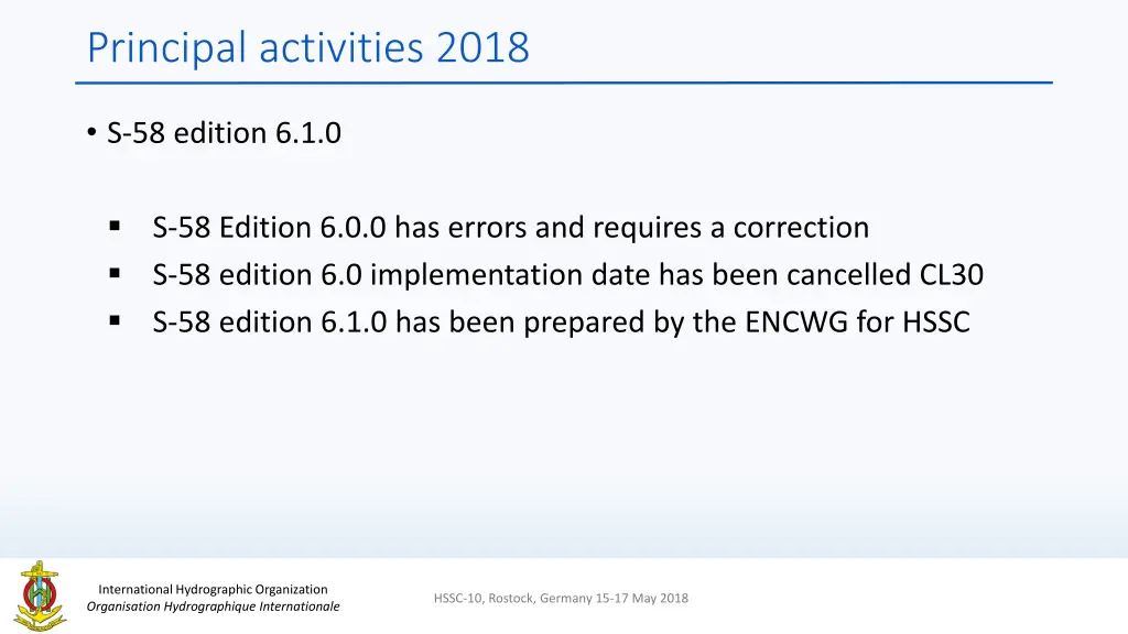 principal activities 2018