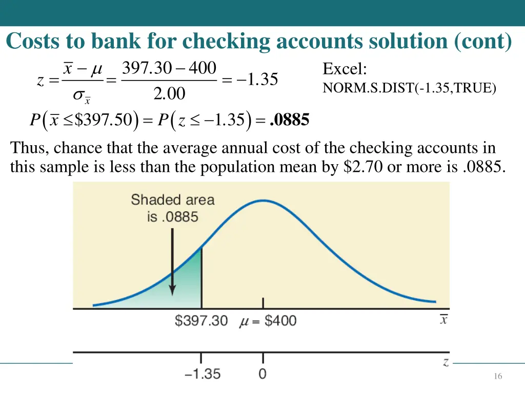 costs to bank for checking accounts solution cont