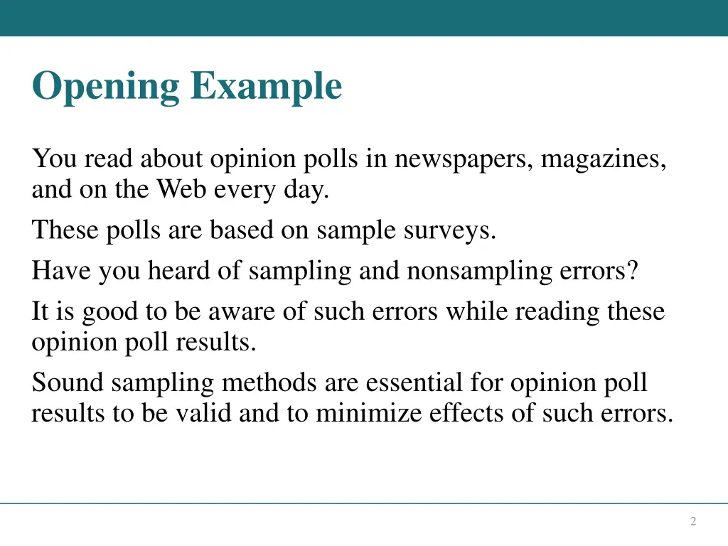 opening example
