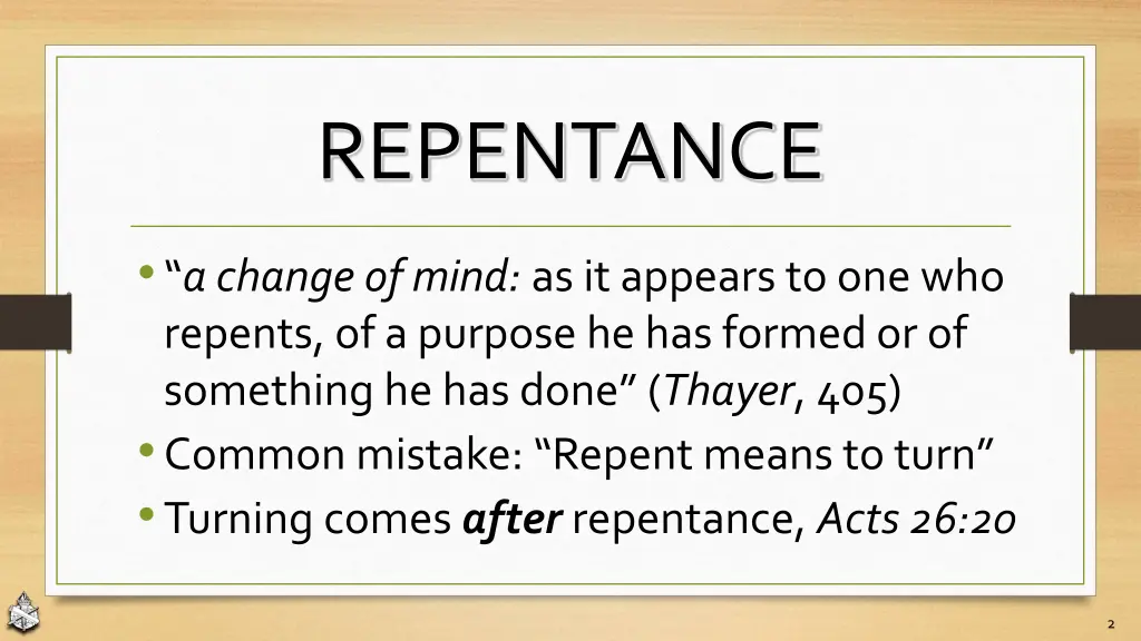 repentance
