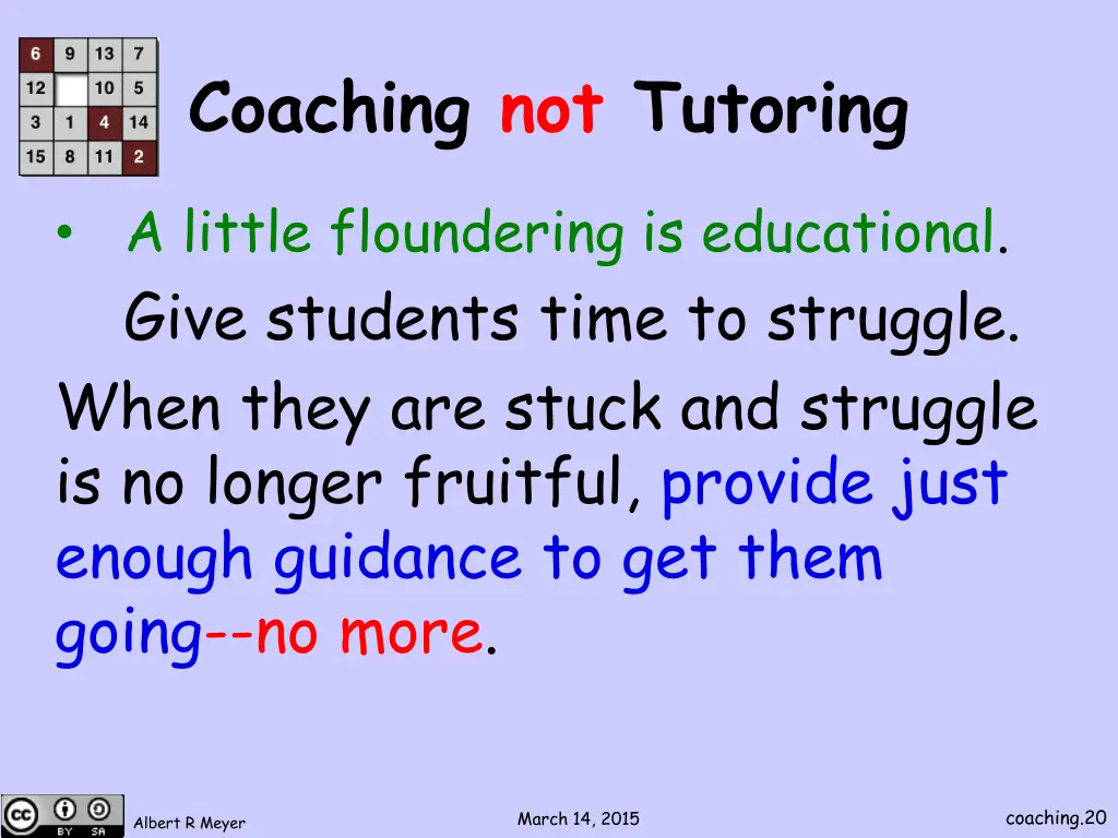 coaching not tutoring 1
