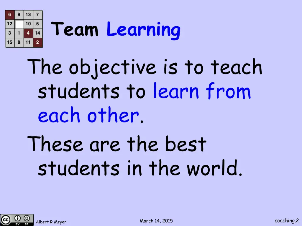 team learning