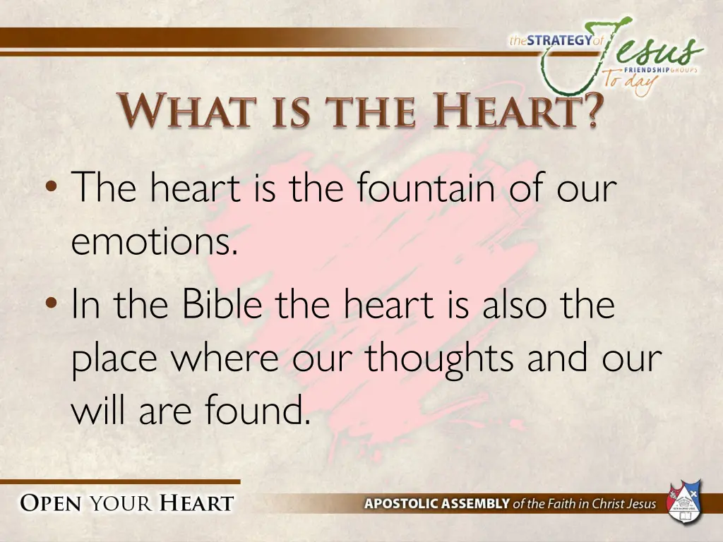 the heart is the fountain of our emotions