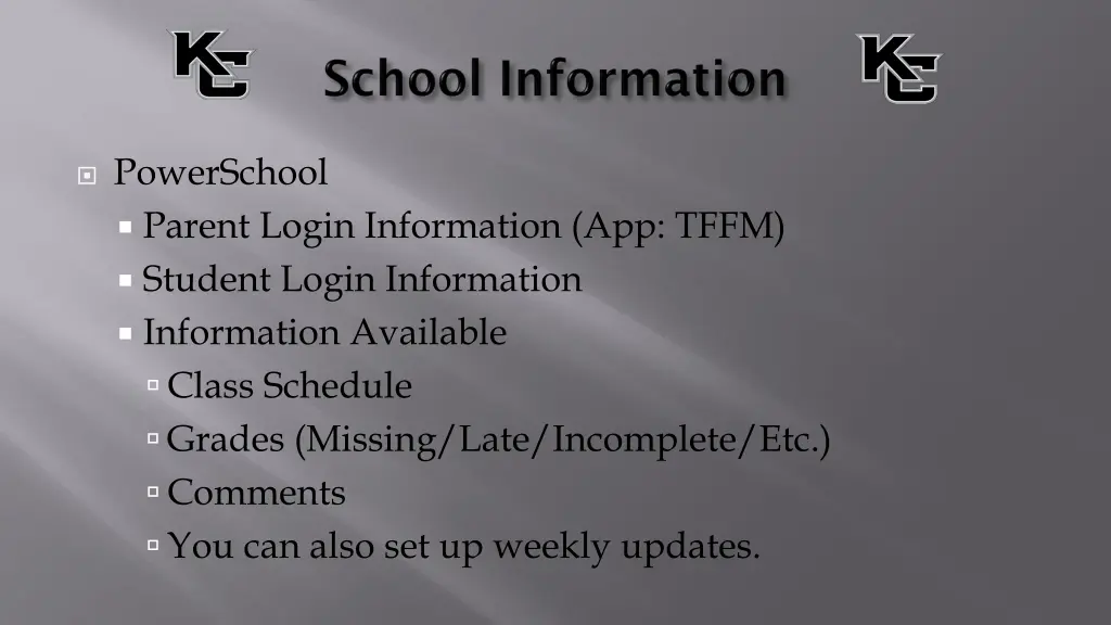 powerschool parent login information app tffm