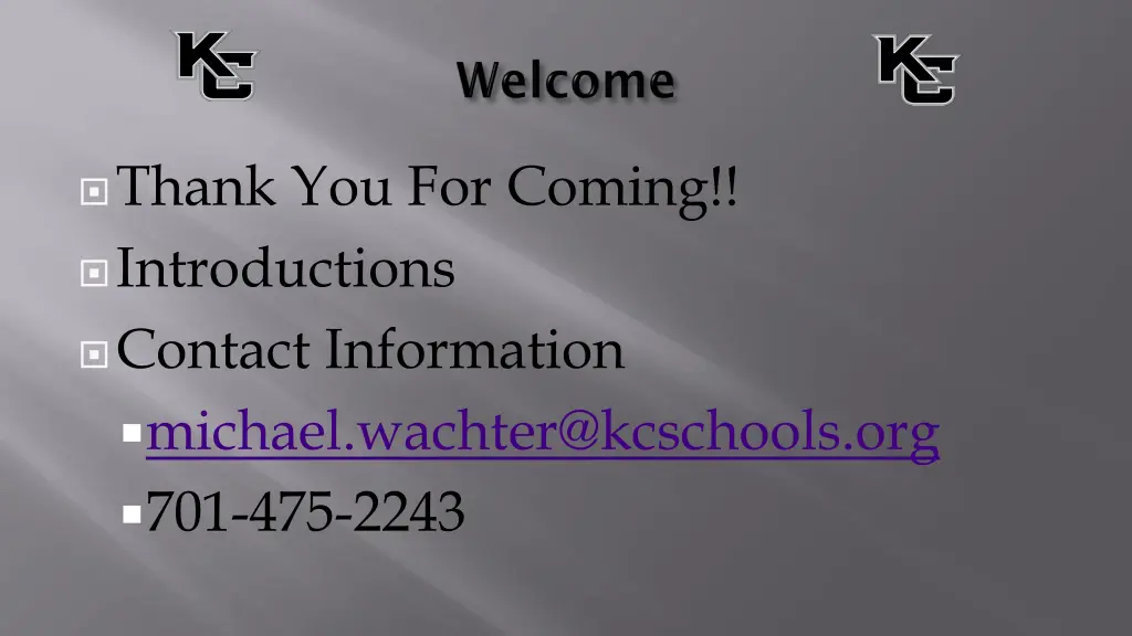 thank you for coming introductions contact