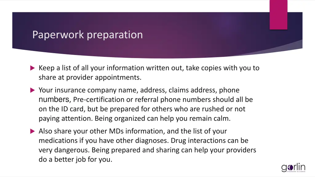 paperwork preparation