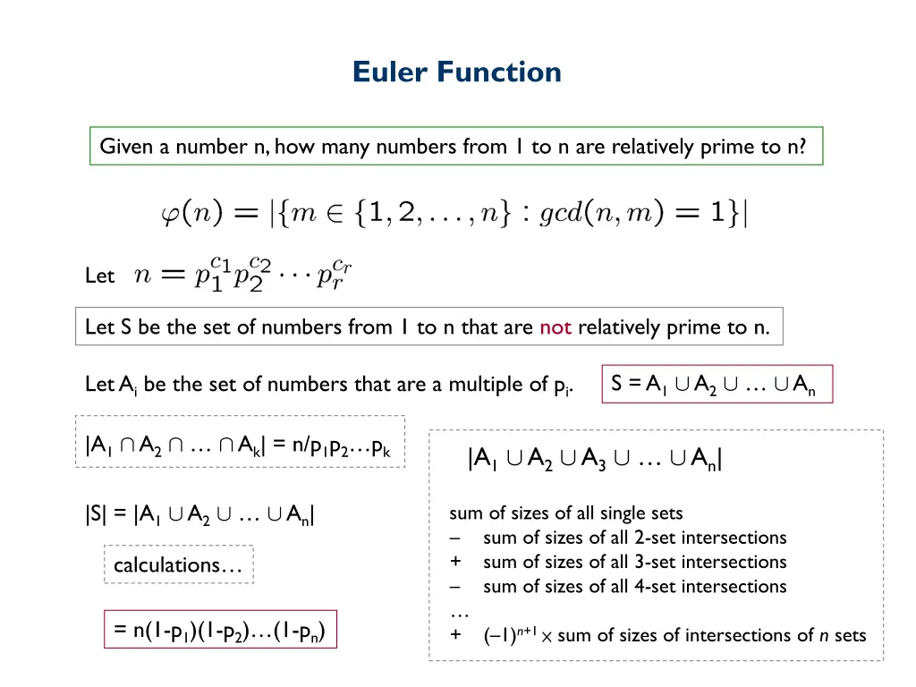 euler function 4